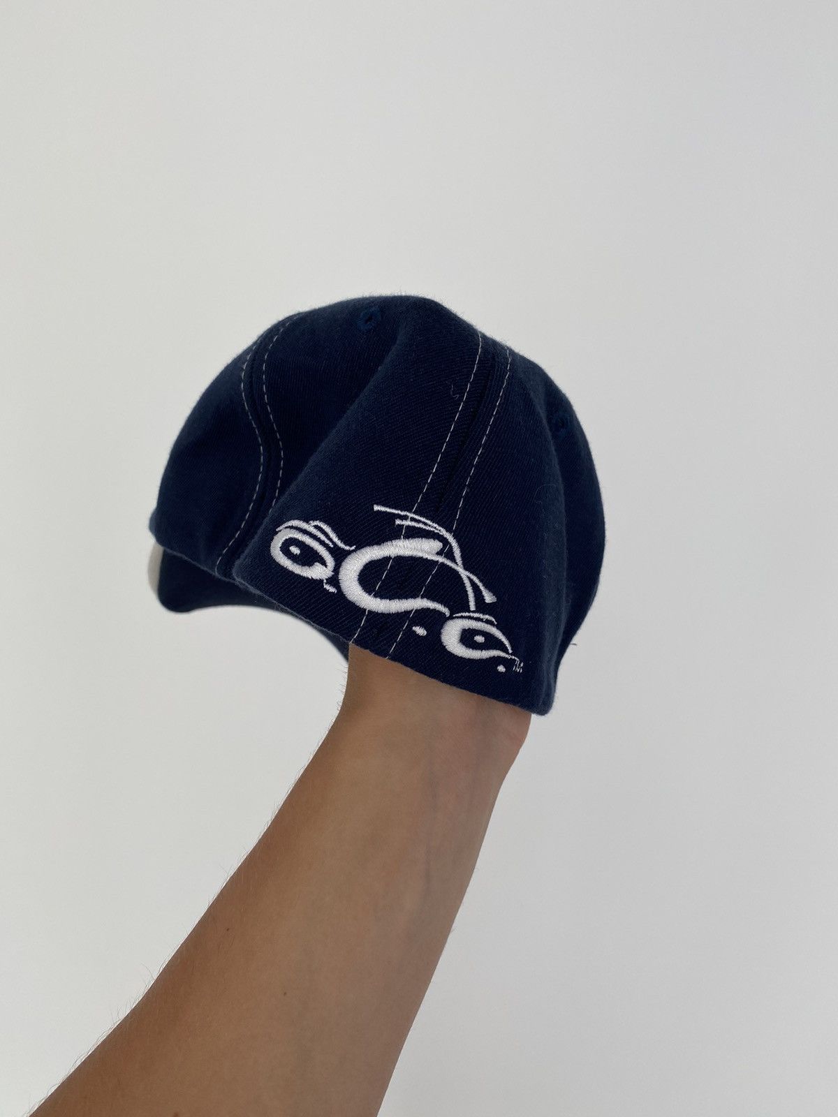 Vintage × West Coast Choppers Vintage Y2K West Coast Choppers Brown Skull Cap Size ONE SIZE - 4 Thumbnail