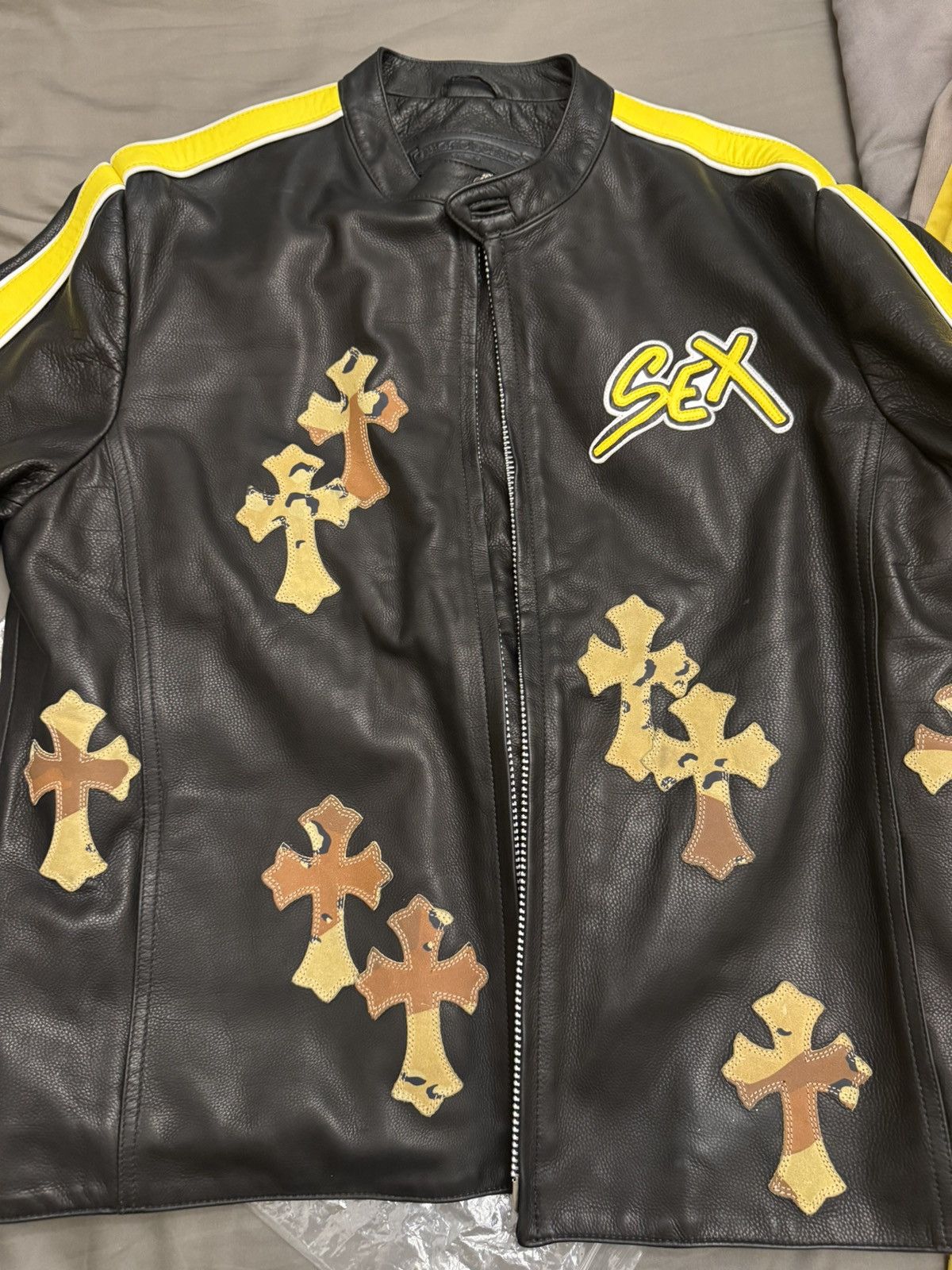 Chrome Hearts chrome hearts sex records leather jacket Size US L / EU 52-54 / 3 - 3 Thumbnail