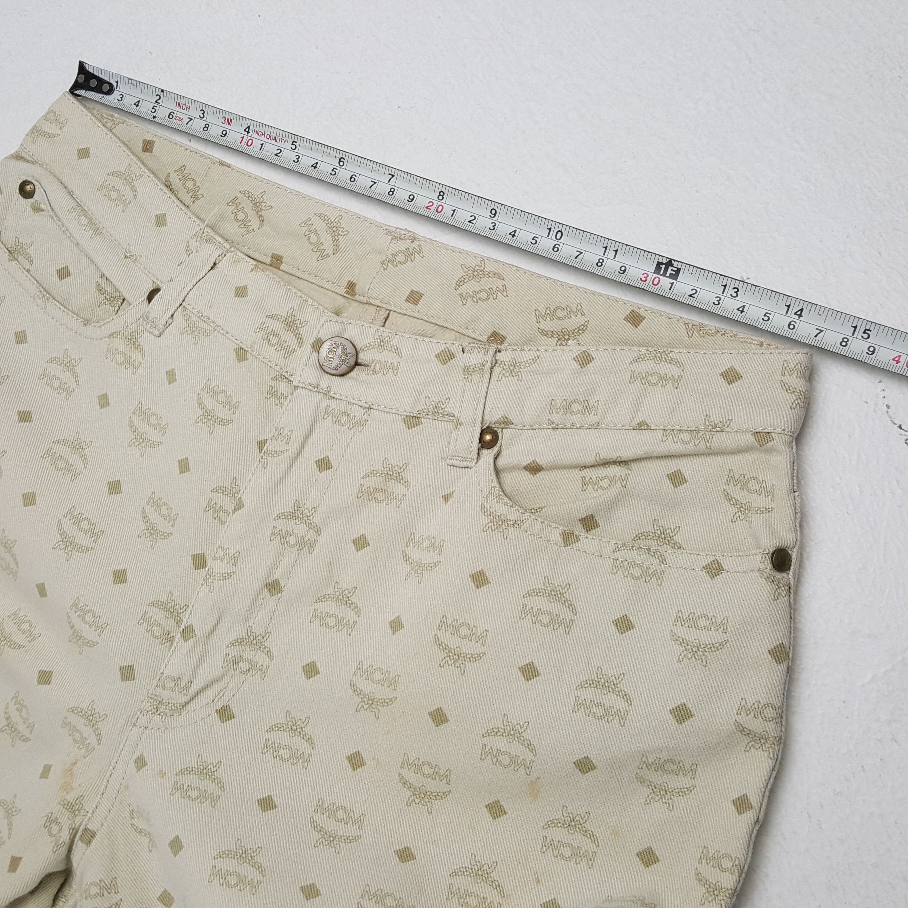 MCM × Vintage MCM LEGERE Fashion Monogram Style Pants Size US 29 - 7 Thumbnail