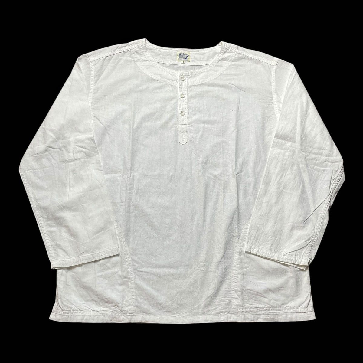 Orslow Orslow Japan Henley Neck Cut & Sewn Jumper Baggy Cut Size US L / EU 52-54 / 3 - 2 Thumbnail