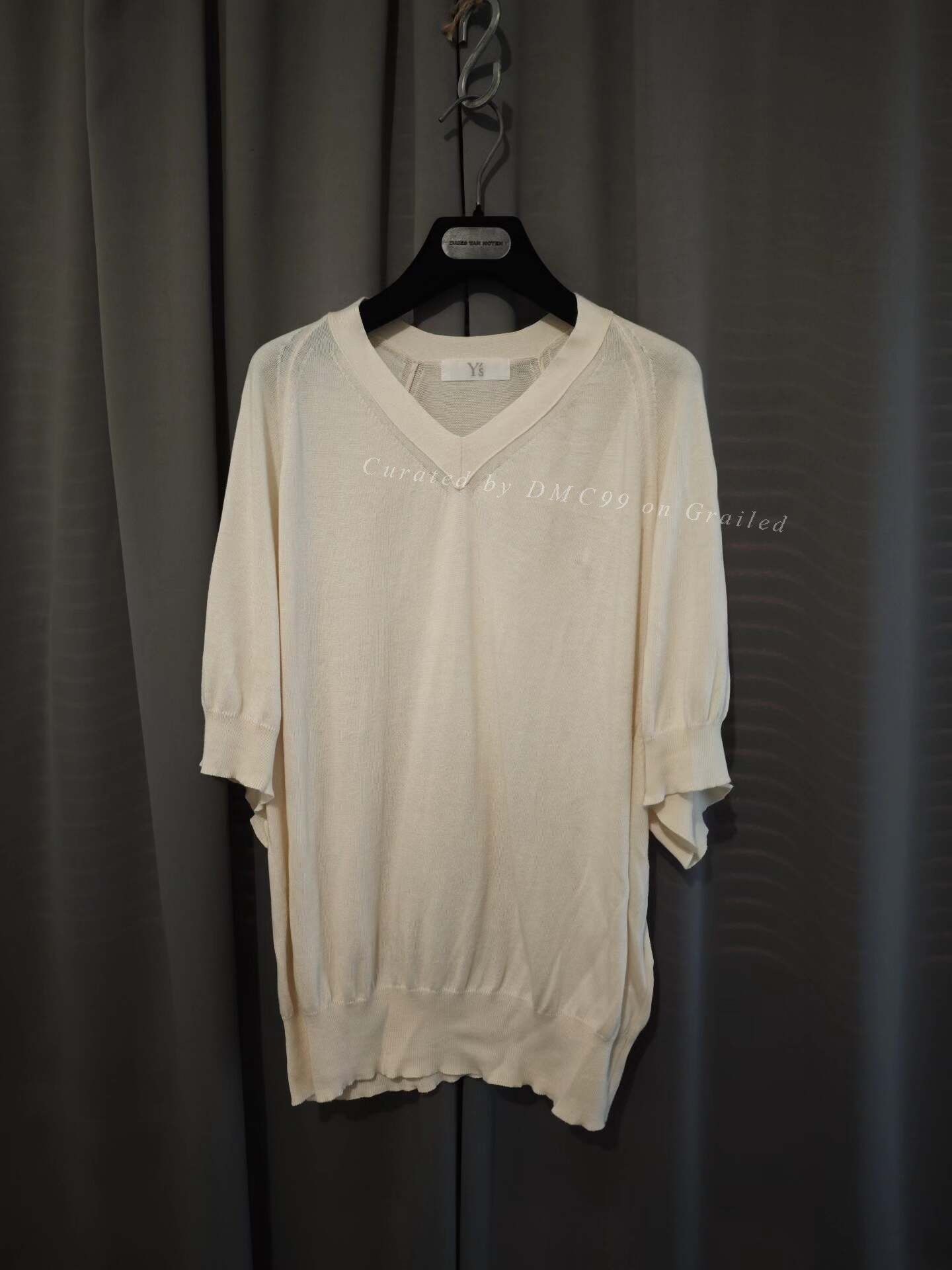 Yohji Yamamoto Yohji Yamamoto Y's V-Neck Knit Short Sleeve Size US M / EU 48-50 / 2 - 1 Thumbnail