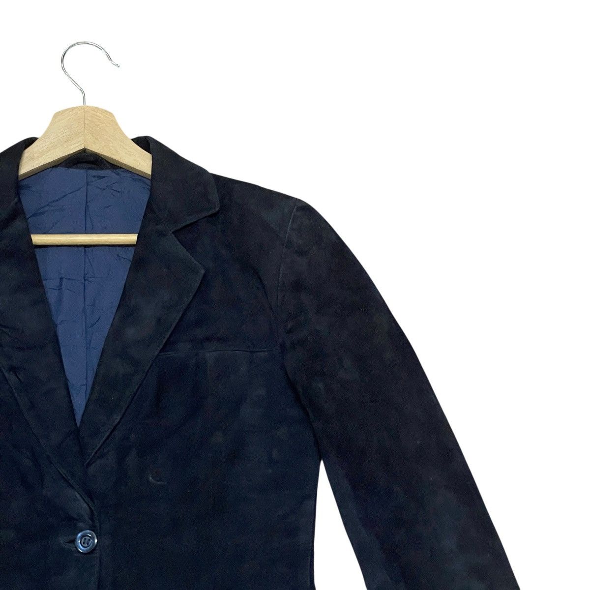 Genuine Leather Vintage Simon Style Milano Genuine Leather Blazer Jacket Size US XS / EU 42 / 0 - 2 Thumbnail