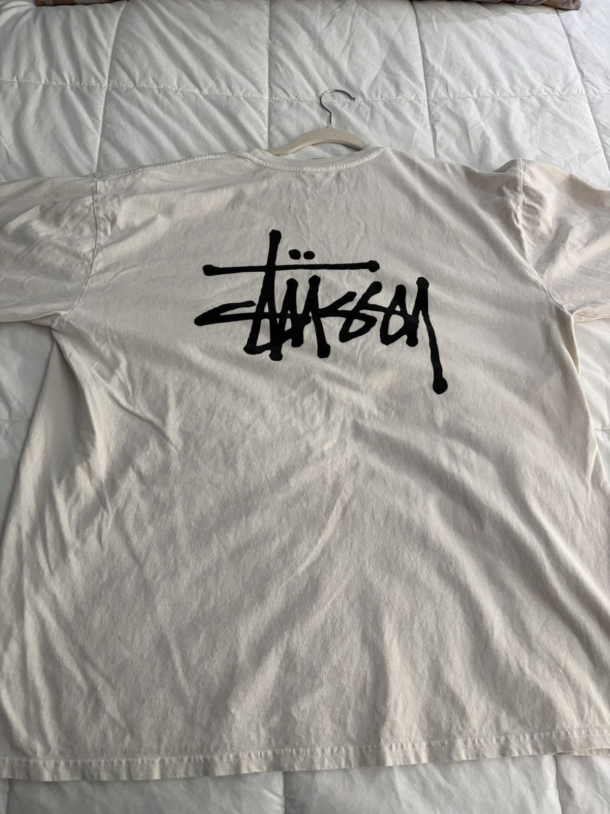 Stussy Stussy Basic Stussy LS Tee Beige X Large Size US XL / EU 56 / 4 - 5 Thumbnail