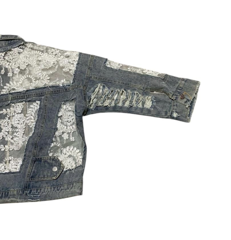 If Six Was Nine RARE💥Vintage Custome Made Denim Jacket Nice Design Size US M / EU 48-50 / 2 - 6 Thumbnail