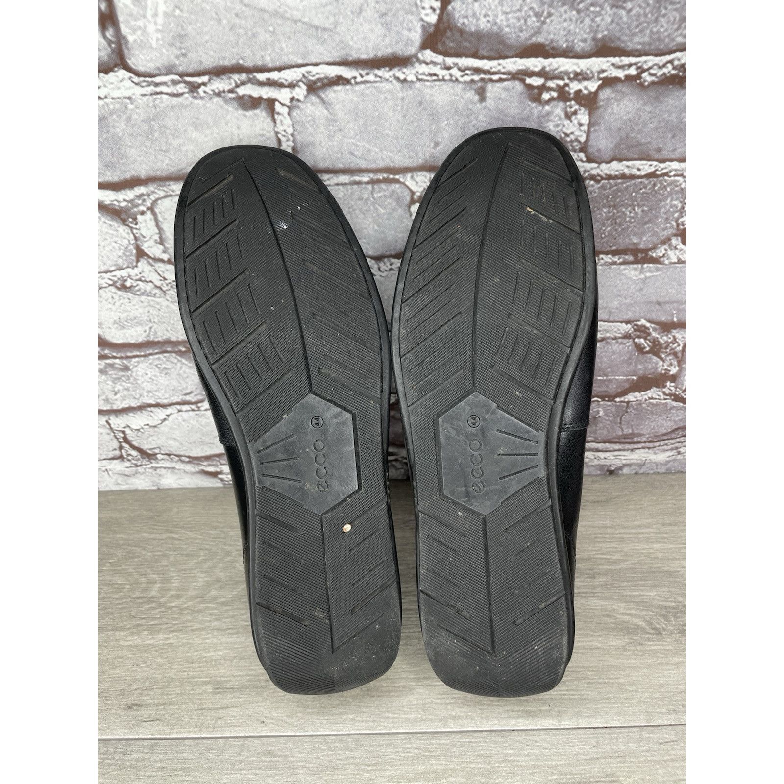 Ecco ECCO Black Leather Driving Loafers Mens Size 44 US 10-10.5 C Size US 11 / EU 44 - 18 Thumbnail