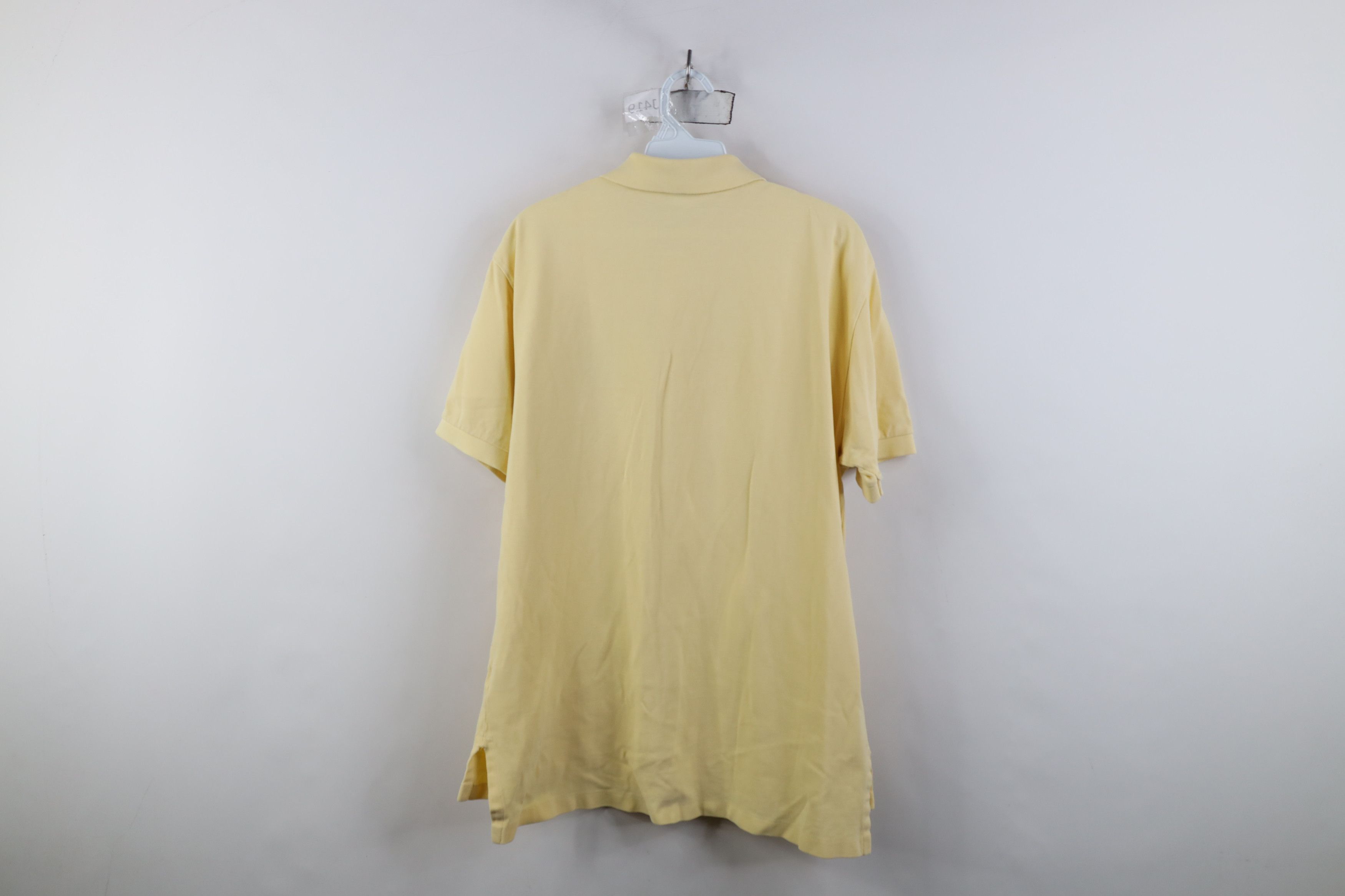 Ralph Lauren Vintage 90s Ralph Lauren Pique Cotton Golf Polo Shirt Yellow Size US L / EU 52-54 / 3 - 12 Thumbnail