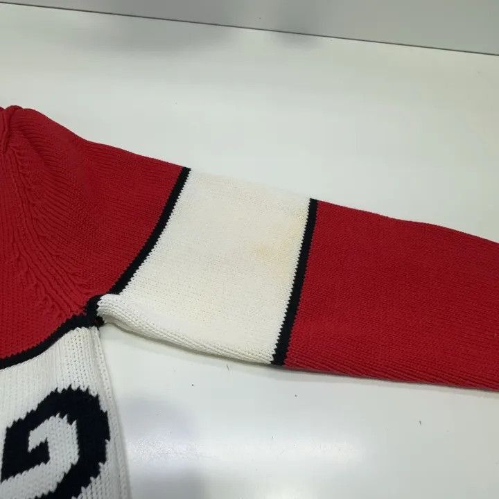 Givenchy Givenchy Givenchy Red Striped Pullover Knit Sweater -2507 Size US XS / EU 42 / 0 - 5 Thumbnail
