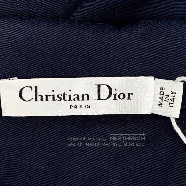 Dior Dior Dark blue badge diamond lapel short-sleeved dress Size XS / US 0-2 / IT 36-38 - 5 Thumbnail