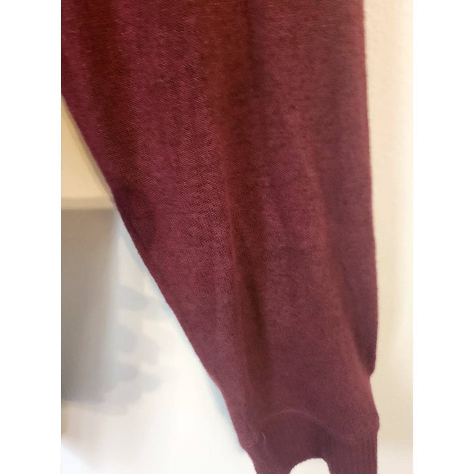 Pinko Sonoma Burgundy Pink Striped Stretch Sweater Top 2X Womens Pullover Round Neck Long Sleeve Casual Travel Knit Size XXL / US 16-18 / IT 52-54 - 4 Thumbnail