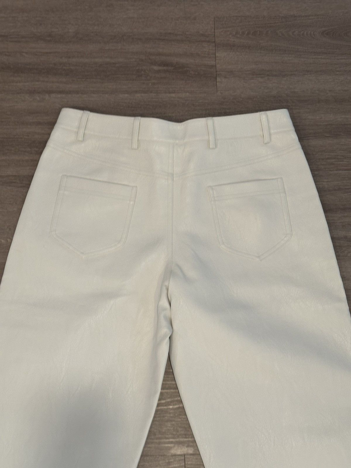 Other SUBJECTIVE PORTFOLIO- WHITE STRAIGHT LEG LEATHER PANTS Size US 32 / EU 48 - 6 Thumbnail