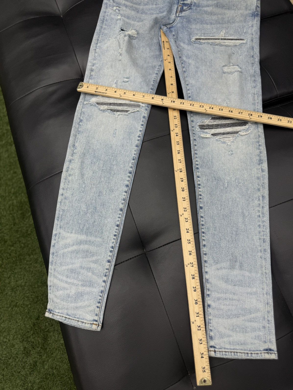 Amiri Amiri MX1 Jeans Blue Glitter Iridescent Patch Size 34 Size US 34 / EU 50 - 12 Thumbnail