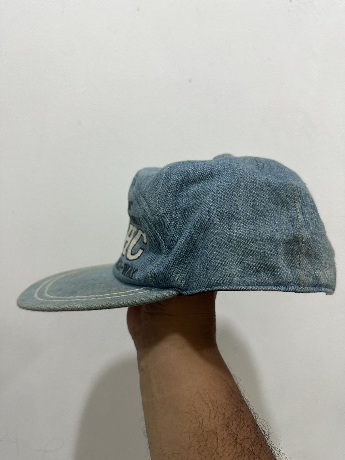 Vintage VTG DOHC Racing Denim Hat Size ONE SIZE - 3 Thumbnail