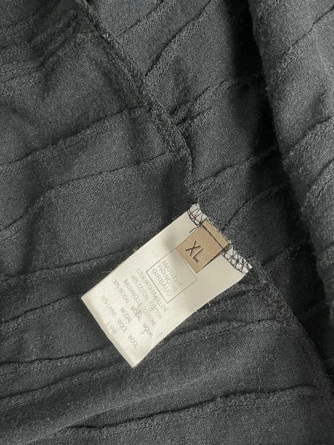Marithe + Francois Girbaud SS2008 Marithé + François Girbaud Black Pleats Light Shirt Size US L / EU 52-54 / 3 - 12 Thumbnail