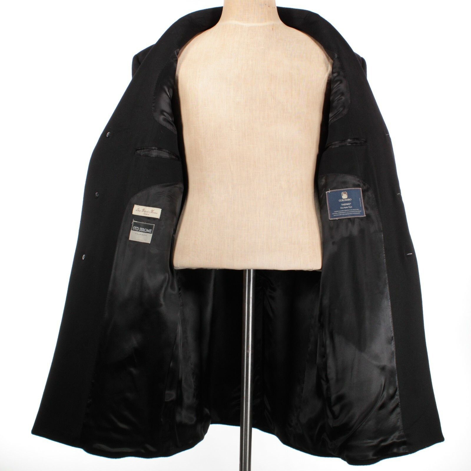 Luigi Bianchi Luigi Bianchi Mantova Coat Size L US In Black Cashmere Size US L / EU 52-54 / 3 - 4 Thumbnail