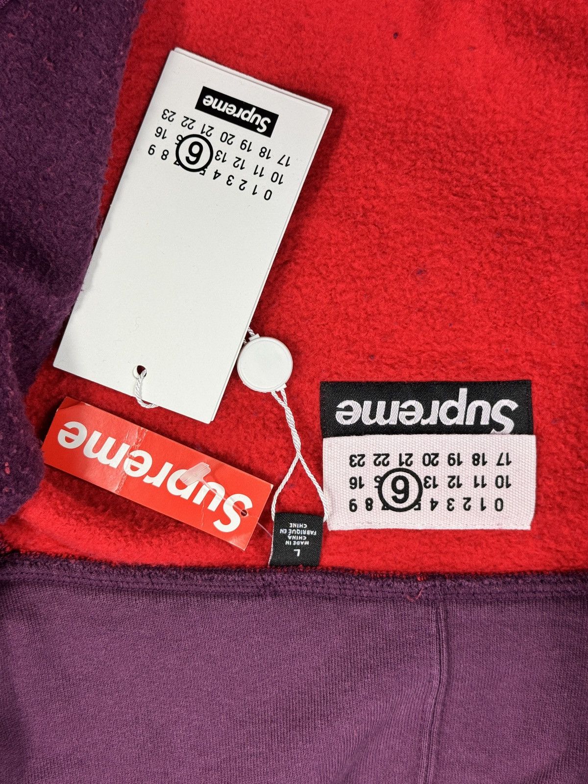 Maison Margiela × Supreme MM6 EAGLE ZIP UP HOODIE AND SWEATPANTS Size US L / EU 52-54 / 3 - 12 Thumbnail