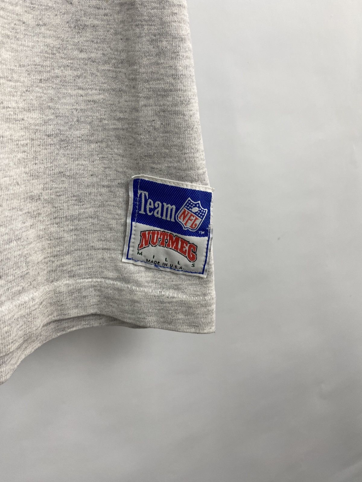 Nutmeg 🇺🇸🏈 Vintage 90s New York Giants Nutmag Football T-shirt Rare Size US L / EU 52-54 / 3 - 5 Thumbnail
