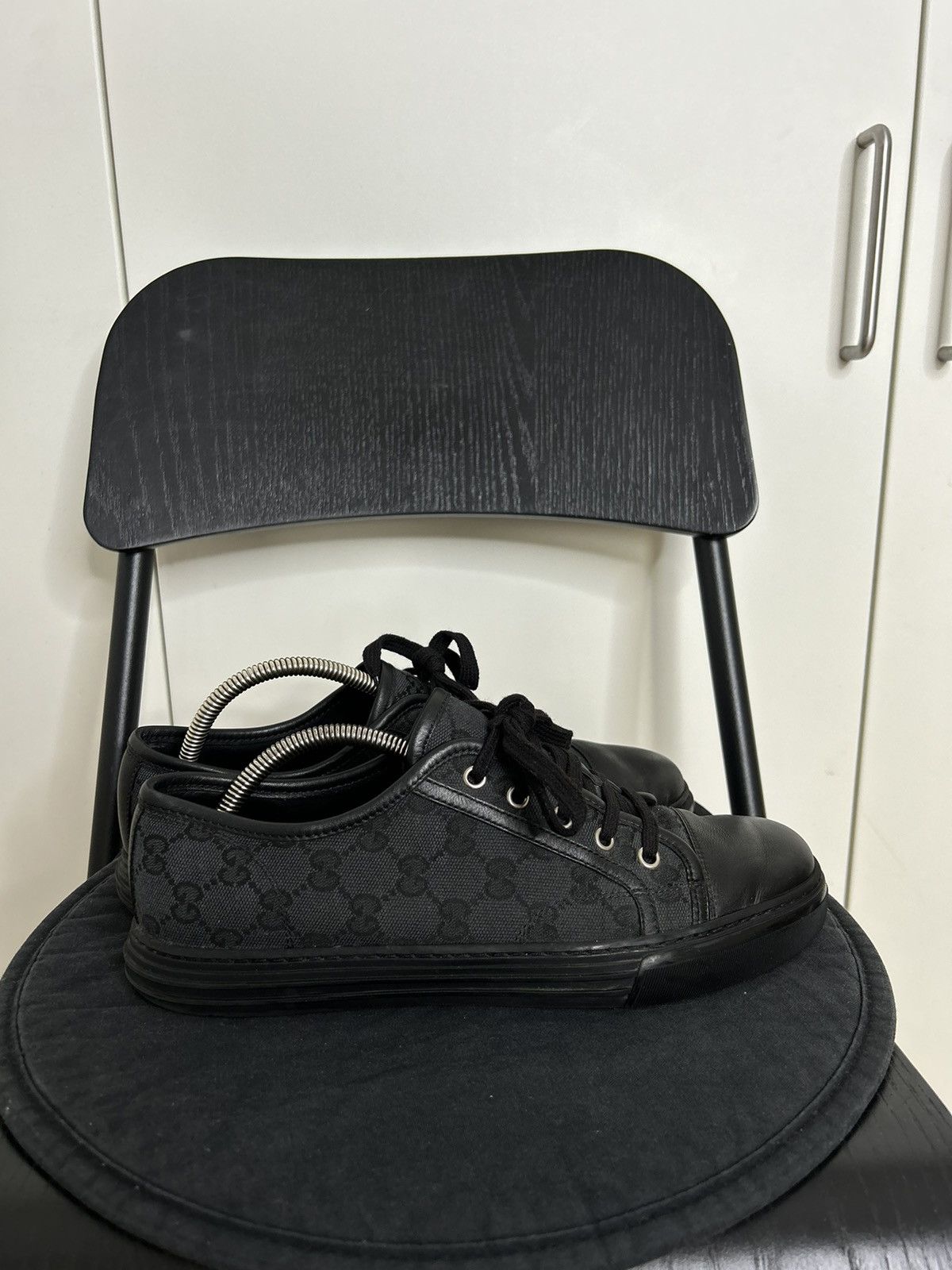 Gucci Gucci GG Canvas Low 'Black' Size US 8 / EU 41 - 1 Thumbnail