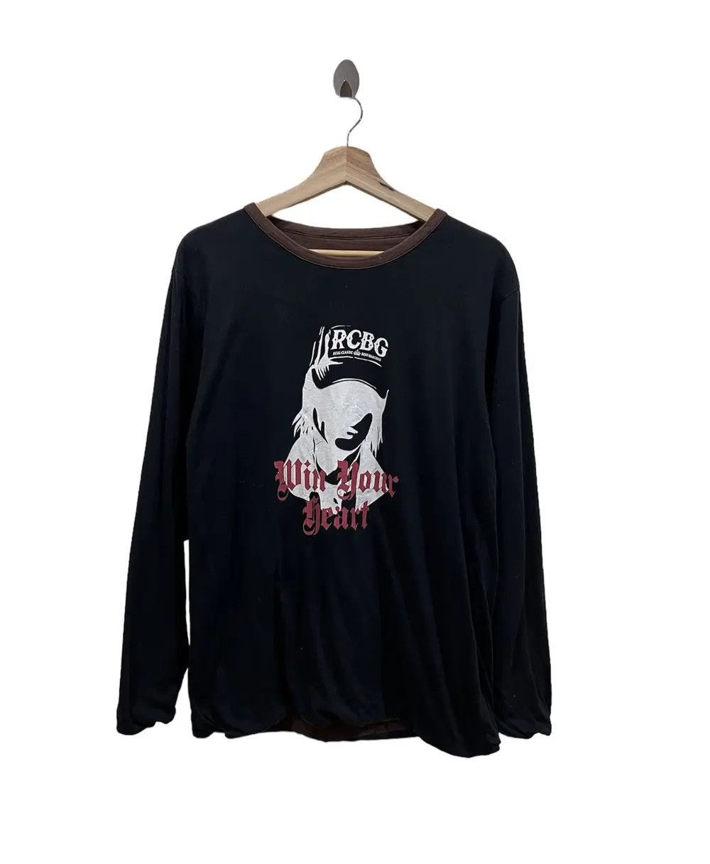 Japanese Brand RCBG Win Your Heart Reversible Long Sleeve Shirt Size US M / EU 48-50 / 2 - 1 Thumbnail