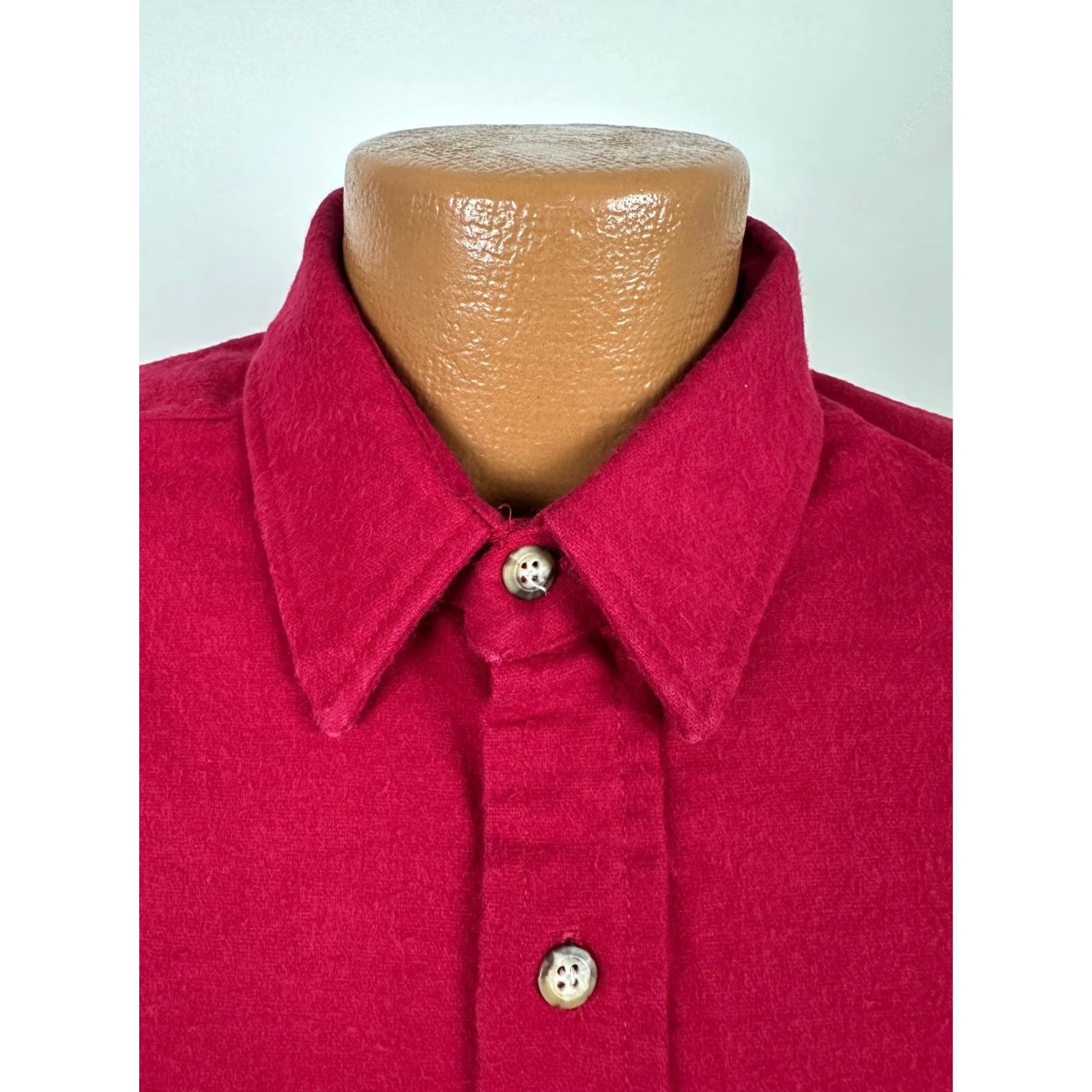 Lumberjack VINTAGE Duxbak Chamois Flannel Shirt XL Red Heavy Cotton Lumberjack Work Mens Size US XL / EU 56 / 4 - 4 Thumbnail