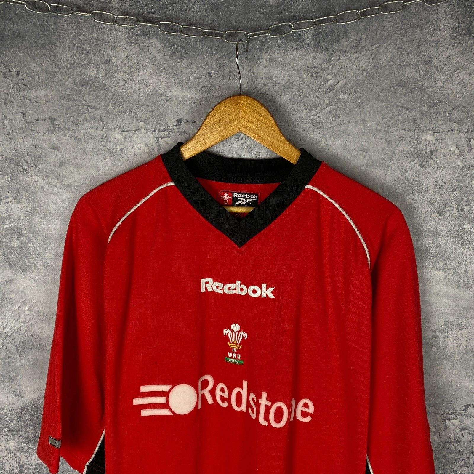 Reebok Reebok Vintage Rugby Tee Wru Welsh Men's Size XXXL Red ` Size US XXL / EU 58 / 5 - 2 Thumbnail