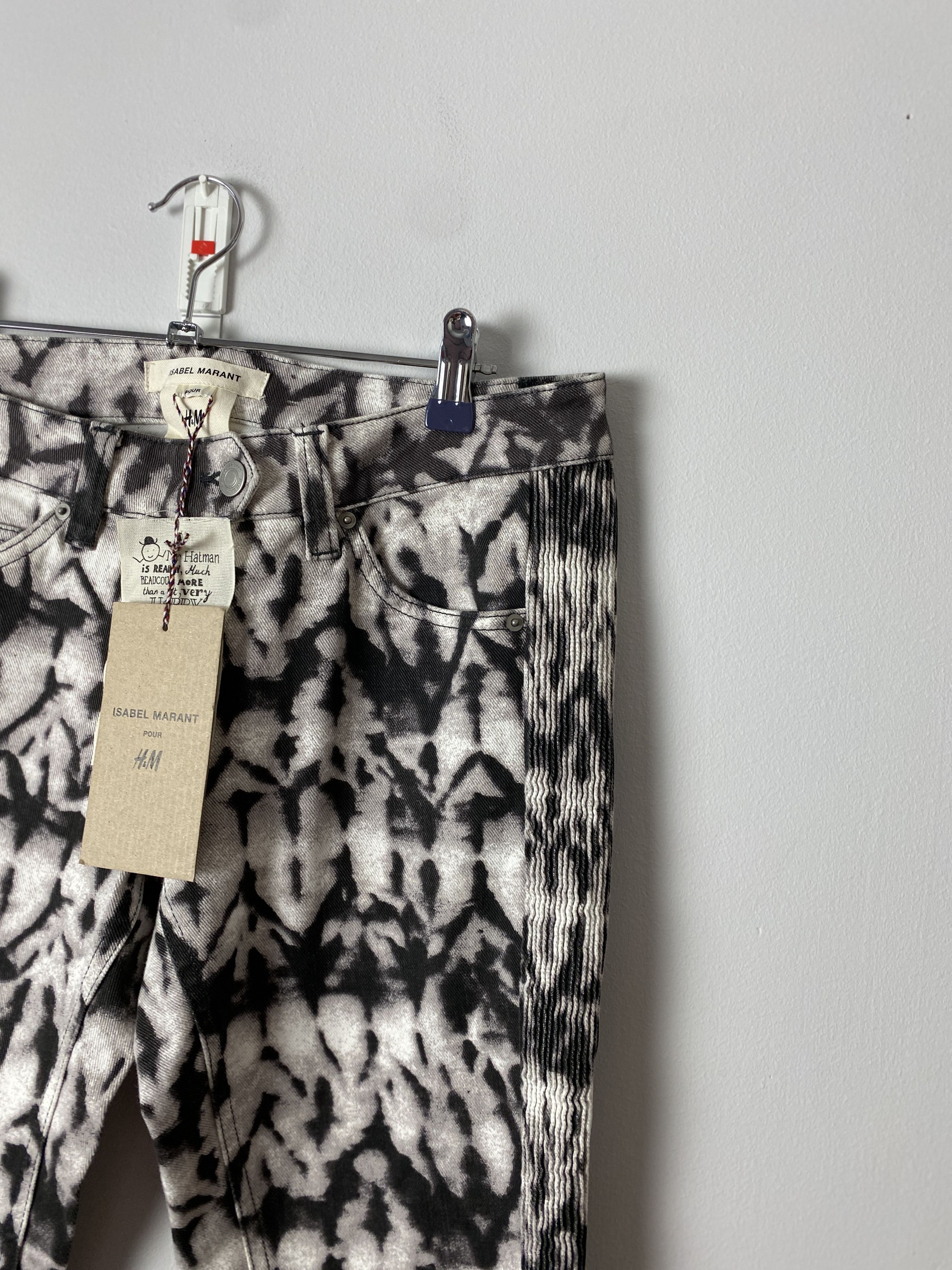 H&M × Isabel Marant H&M x Isabel Marant printed denim jeans pants Size 26" / US 2 / IT 38 - 2 Thumbnail