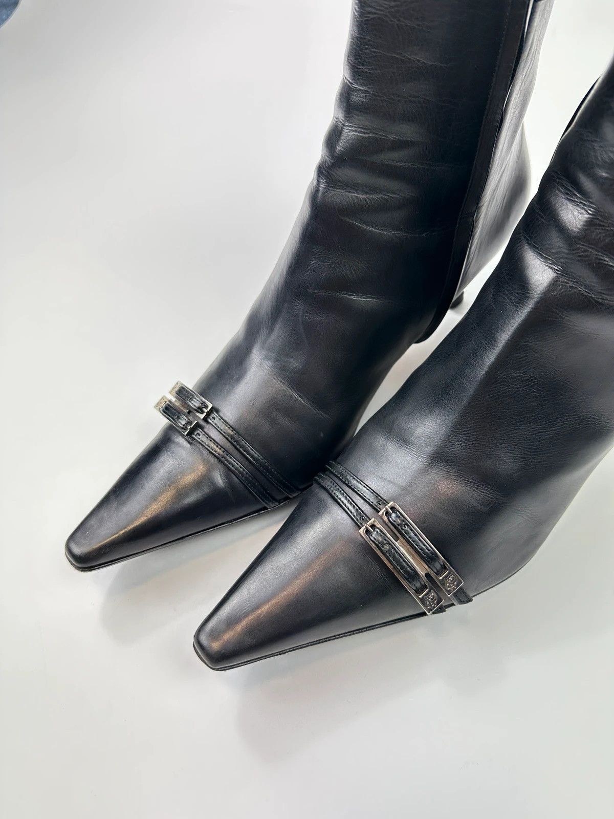 Dior Dior John Galliano Black Leather High Heels Boots Size US 10 / IT 40 - 5 Thumbnail