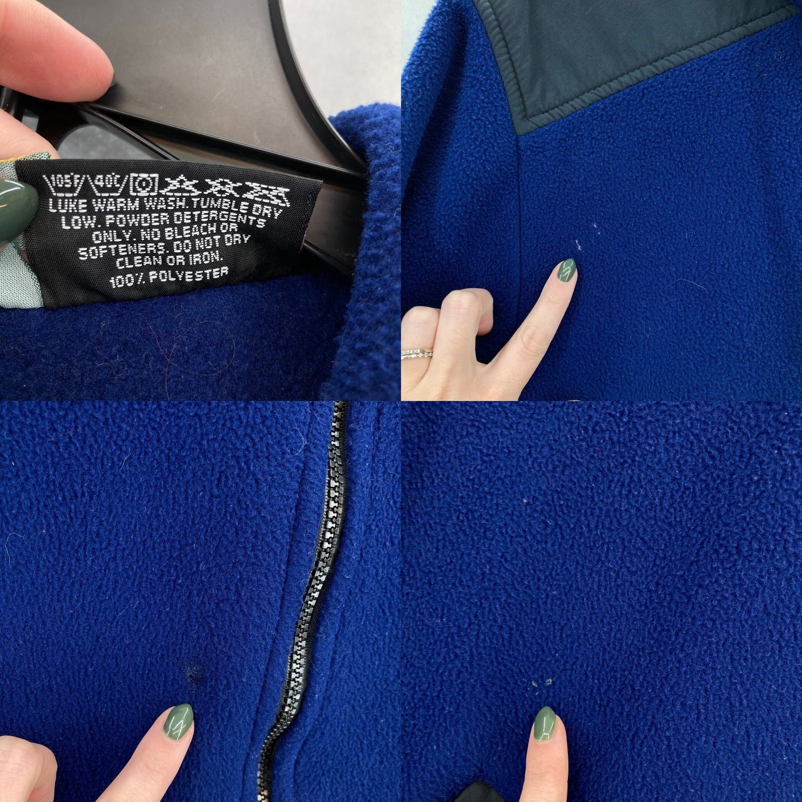 Vintage Vintage Cabela's Polartec Fleece Full Zip Jacket Women's M Blue Hooded Canada Size M / US 6-8 / IT 42-44 - 8 Thumbnail