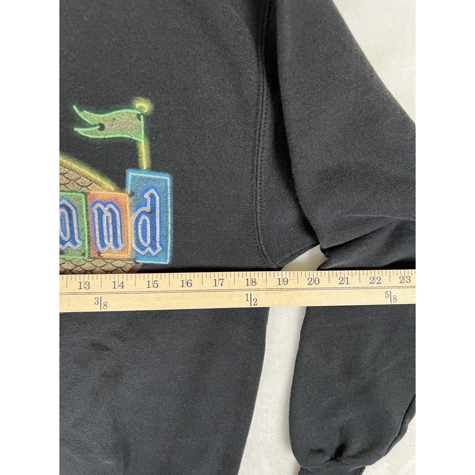 Disney Vintage Disneyland Sweatshirt Crewneck Size Small Black "Hap Size US S / EU 44-46 / 1 - 4 Thumbnail