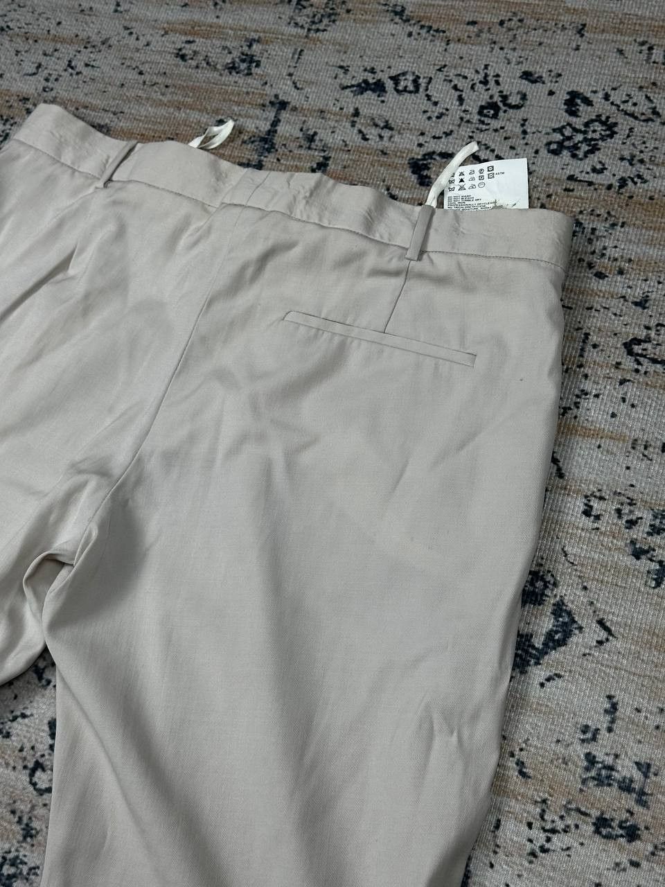 Jil Sander Jil Sander Wool Cream Streight Trousers Pants Size 26" / US 2 / IT 38 - 8 Thumbnail