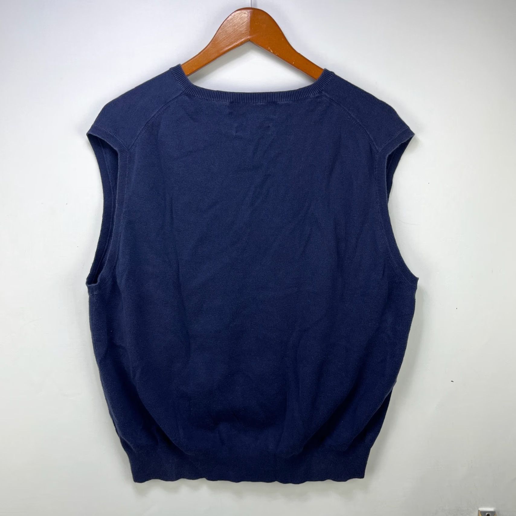 Polo Ralph Lauren VINTAGE Polo Ralph Lauren Pony Pima Cotton Golf Vest 2XL Blue Mens Sweater Vest Size US XXL / EU 58 / 5 - 7 Thumbnail