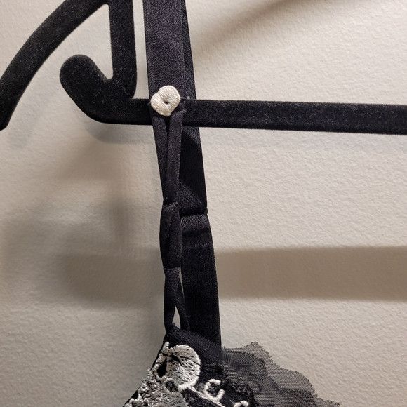 Other Maison Lejaby 05033 Leyssi Black White Floral Lace Bra - 38c Size ONE SIZE - 4 Thumbnail