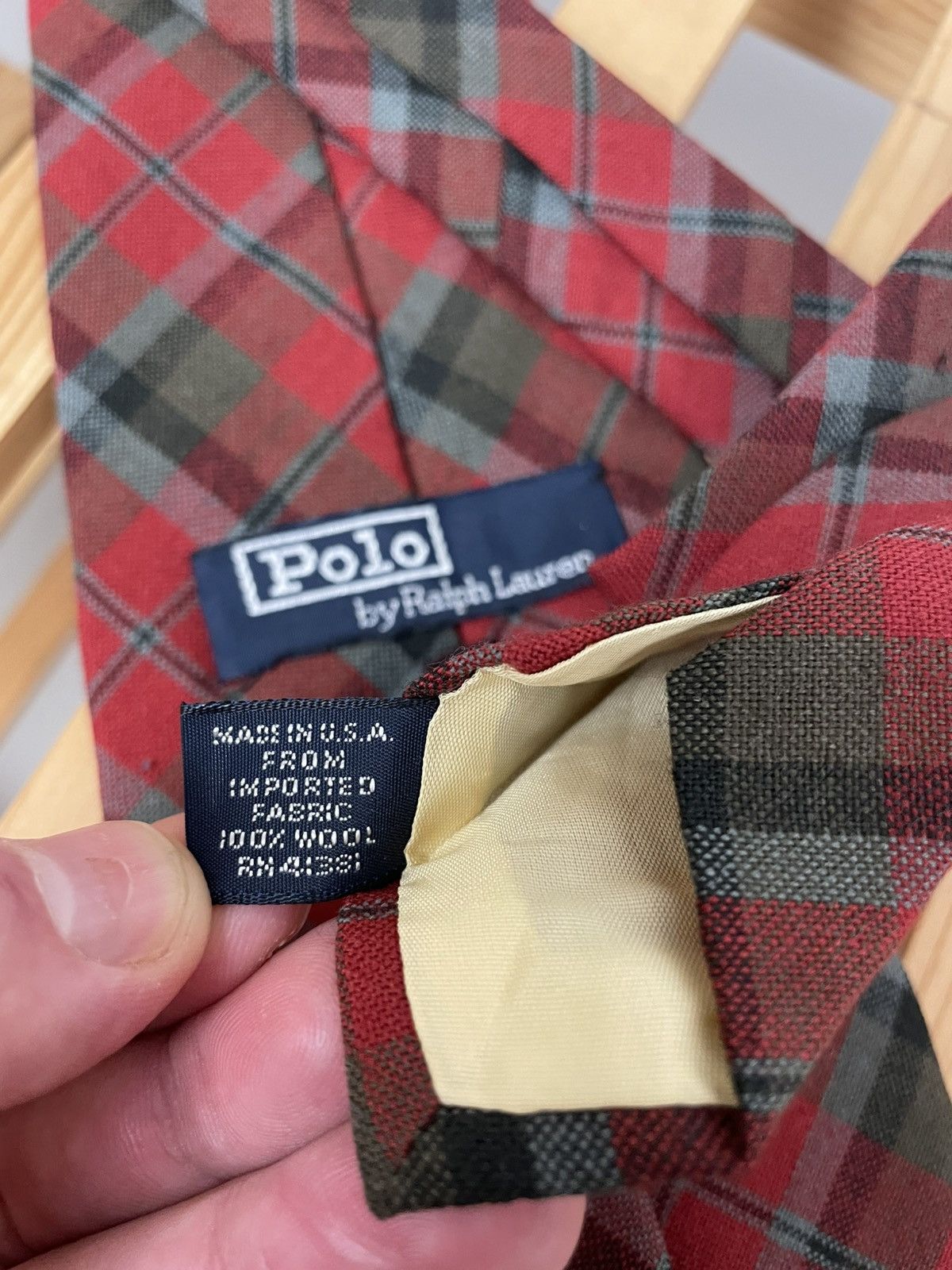 Polo Ralph Lauren Vintage polo ralph lauren wool tie with logo Size ONE SIZE - 4 Thumbnail