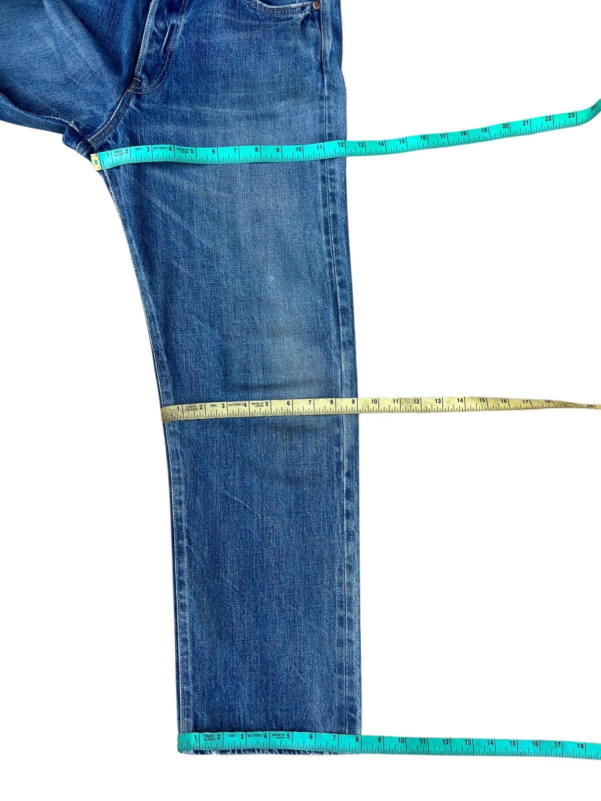Chimala Chimala Japan Distressed Faded Denim Selvedge Jeans Size US 31 - 3 Thumbnail