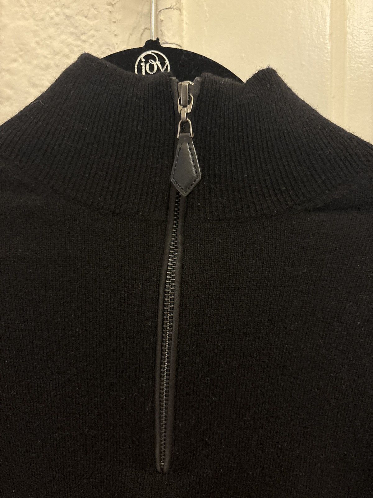 Neiman Marcus Neiman Marcus Cashmere Quarter-Zip Pullover Sweater Size US M / EU 48-50 / 2 - 2 Thumbnail