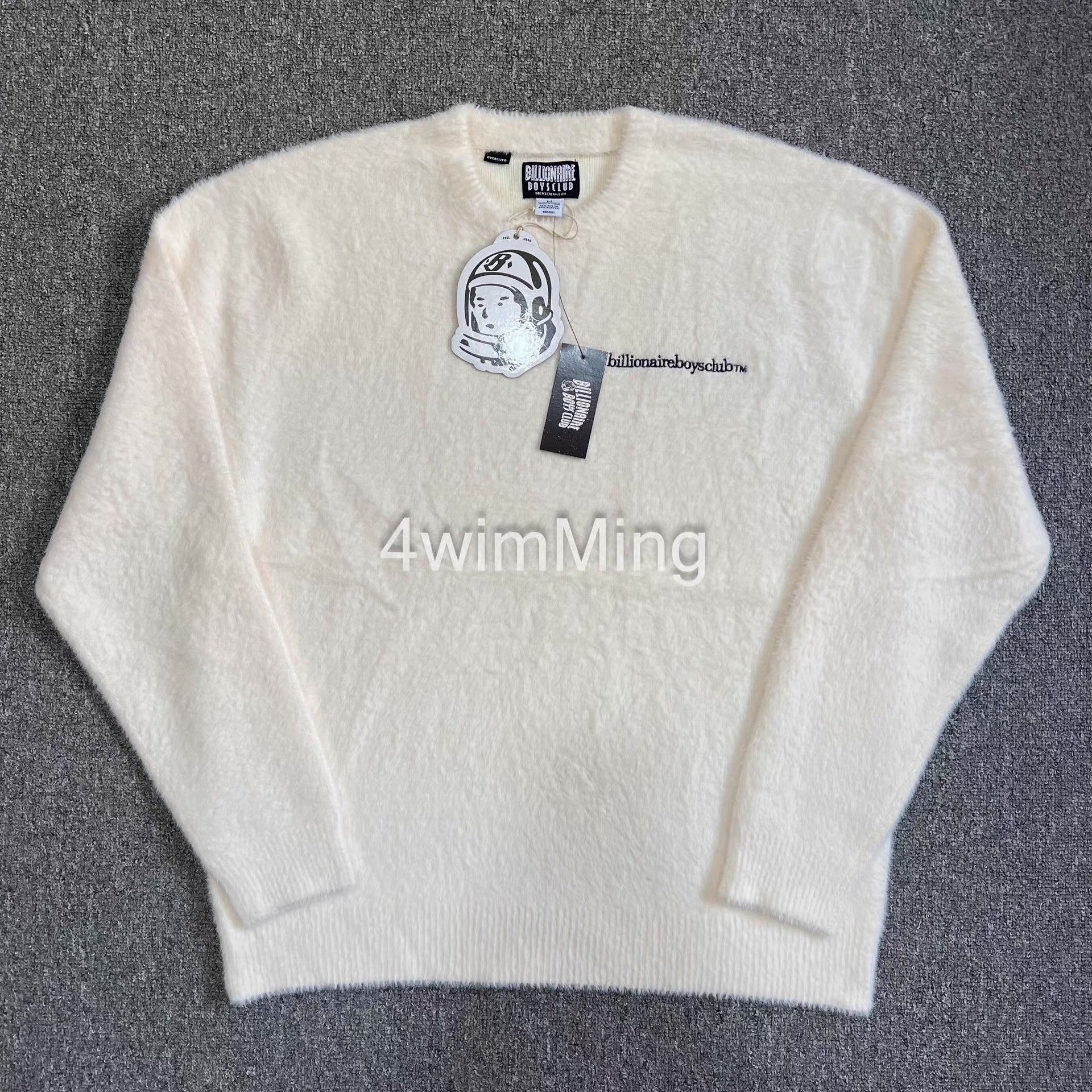 Billionaire Boys Club BBCUSFaux Mink Solid Color Embroidered Crew Neck Sweater Q7 Size US M / EU 48-50 / 2 - 1 Thumbnail