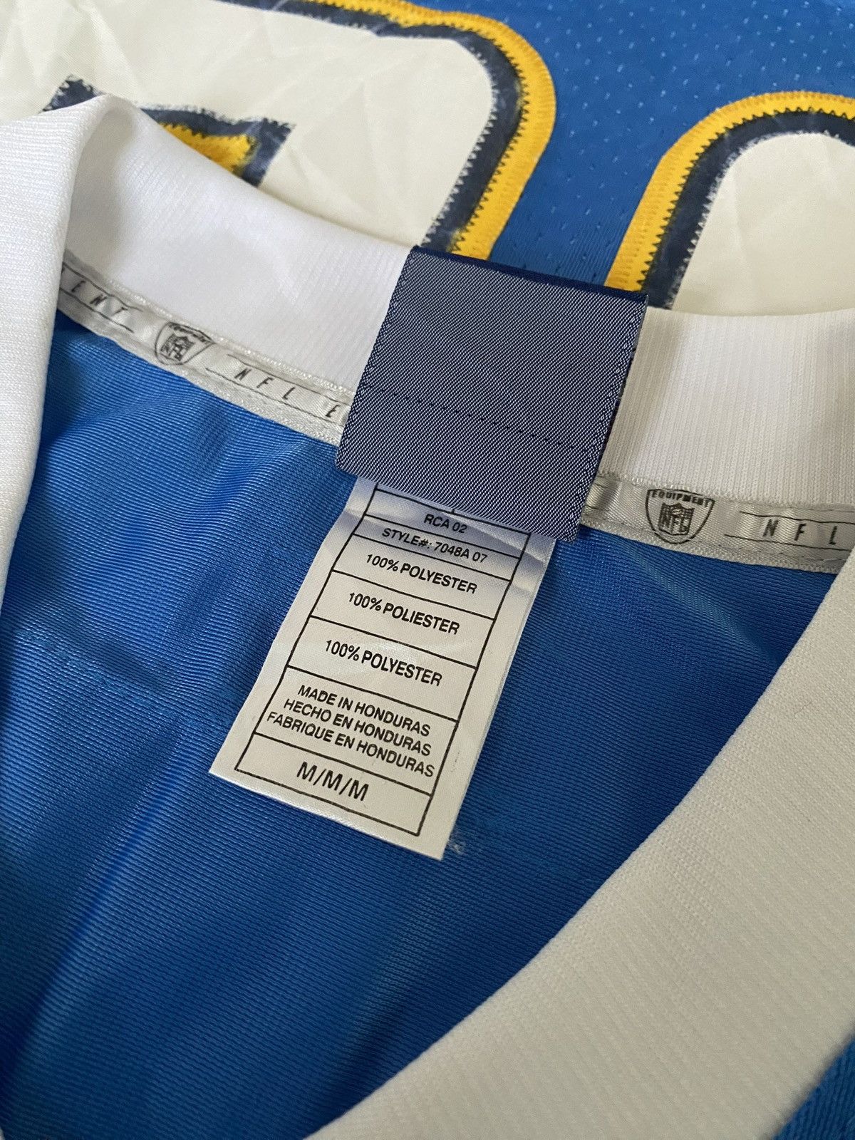 NFL × Reebok San Diego Chargers Shawn Merriman #56 Jersey Baby Blue Pro Size US M / EU 48-50 / 2 - 3 Thumbnail