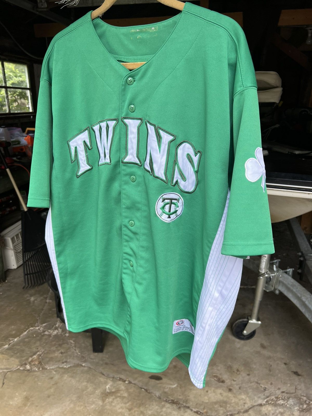 MLB Minnesota Twins Game Green Jersey St Patricks Day Size US XL / EU 56 / 4 - 2 Thumbnail
