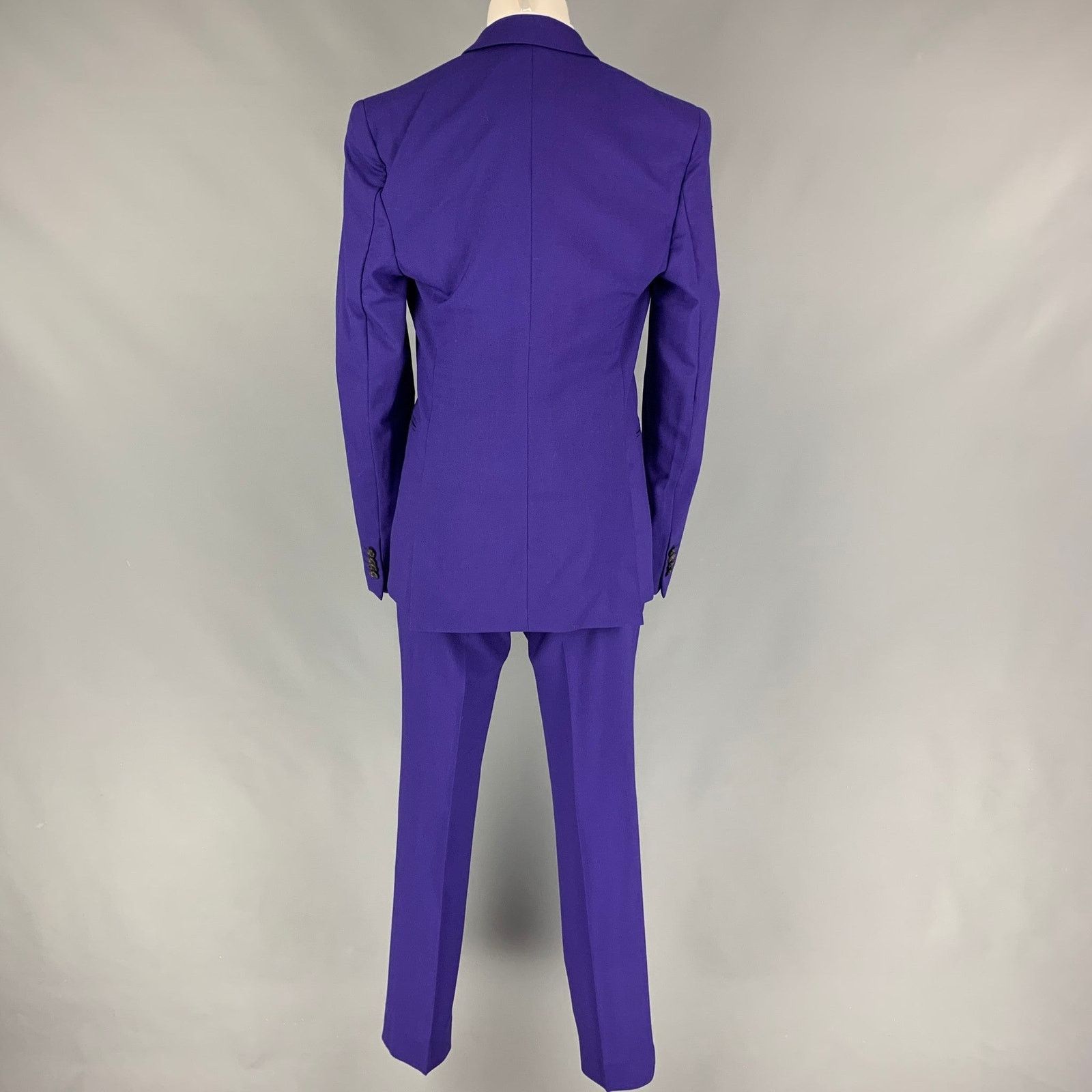 Paul Smith PS by PAUL SMITH Size 36 Purple Wool Notch Lapel Suit Size 36R - 3 Thumbnail