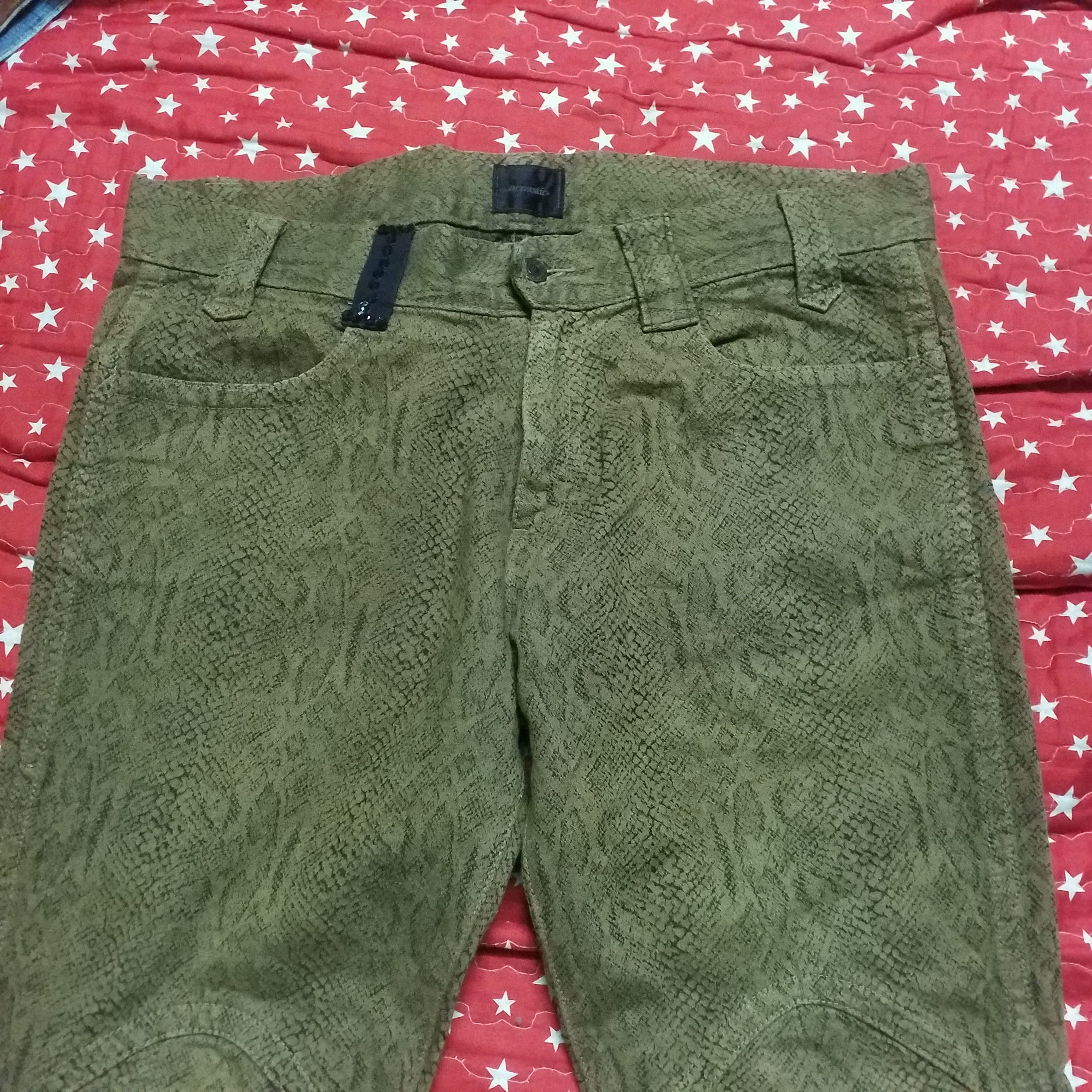 Japanese Brand ACOUSTIC JEANS SNAKE DESIGN KNITE NOT PRINT Size 38" / US 16 / IT 52 - 4 Thumbnail