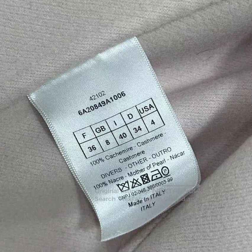 Dior Dior Pink Pure Cashmere Coat. Size US S / EU 44-46 / 1 - 5 Thumbnail