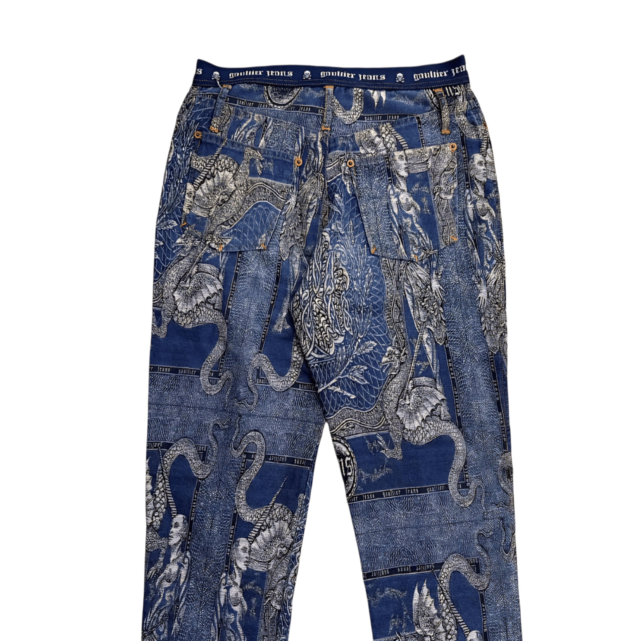 Jean Paul Gaultier Jean Paul Gaultier Dragon Tattoo Pants FW 95 Size US 28 / EU 44 - 5 Thumbnail