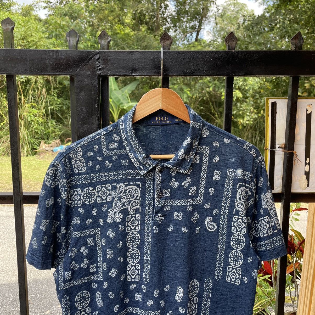 Polo Ralph Lauren 🔥Polo Ralph Lauren Bandana Paisley Design Polos Shirts Size US M / EU 48-50 / 2 - 4 Thumbnail