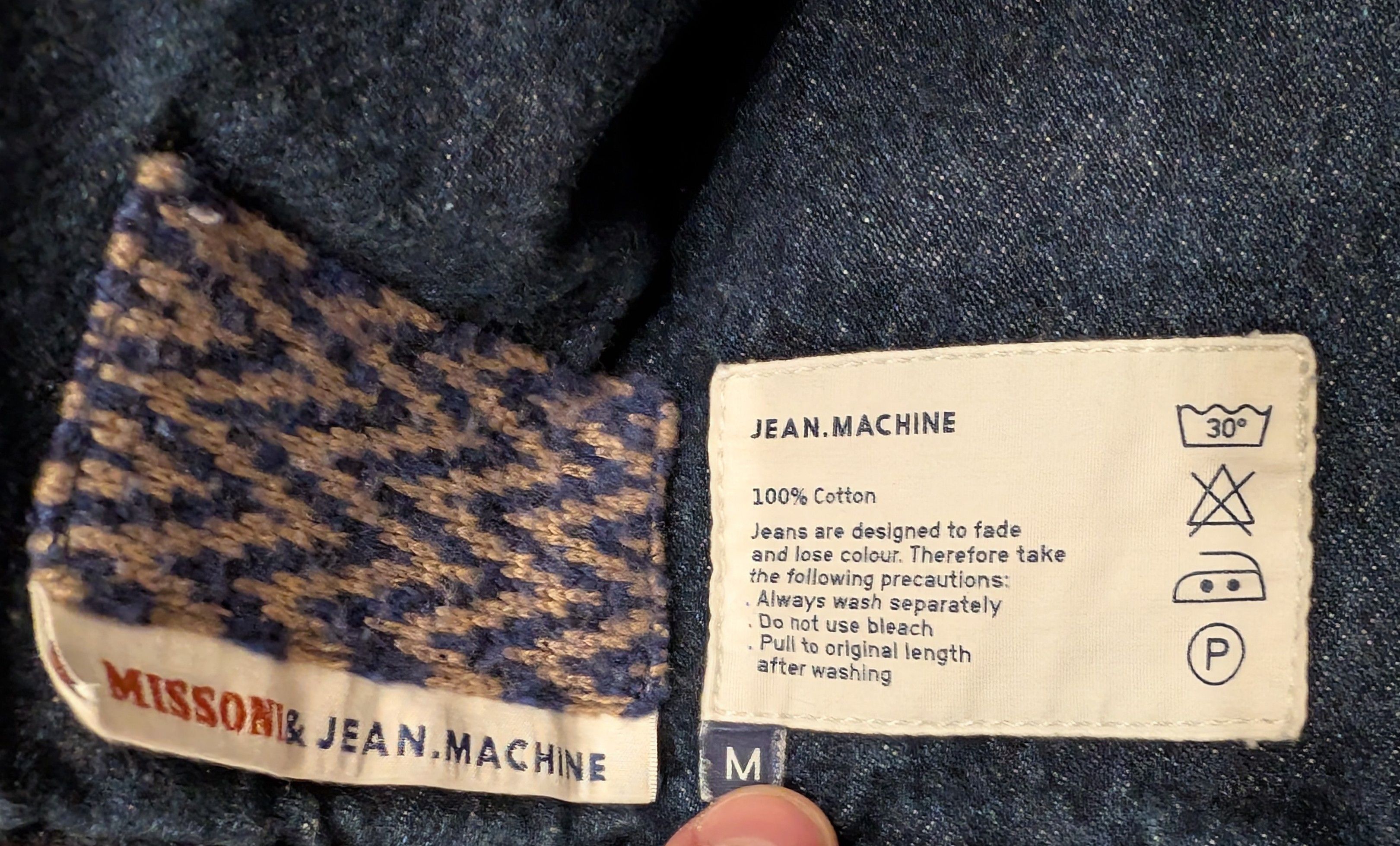 Jean Machine Jean Machine x Missoni JM-4 Mohair Liner Denim Jacket Size US M / EU 48-50 / 2 - 7 Thumbnail