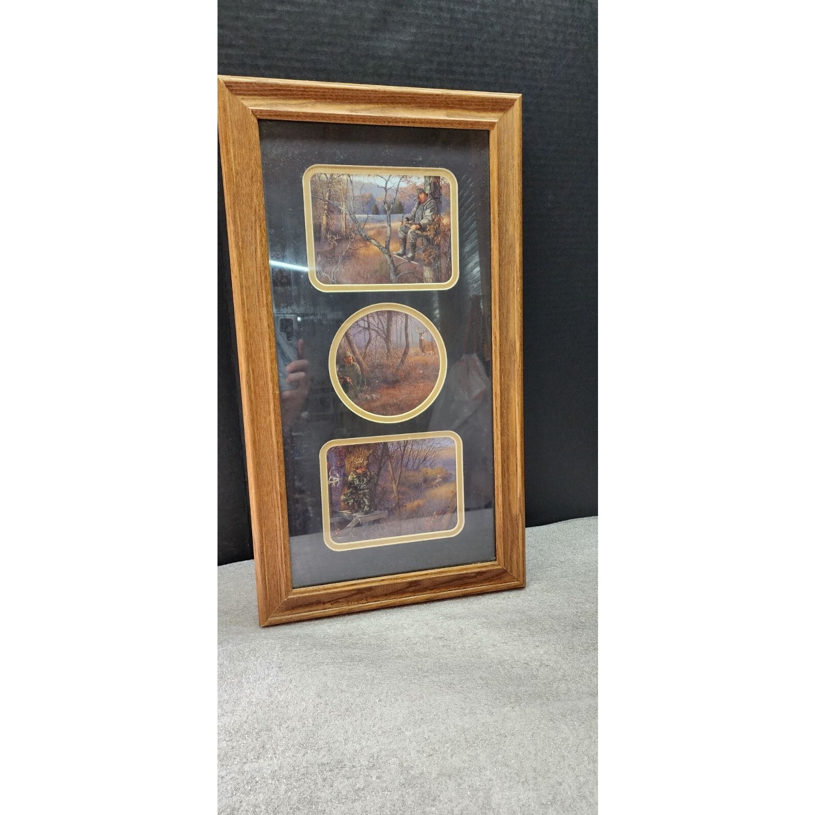 Bass Pro Shops Bass Pro Shop Framed Matted Picture 3 Pics In 1 Outdoor BB Size ONE SIZE - 1 Thumbnail