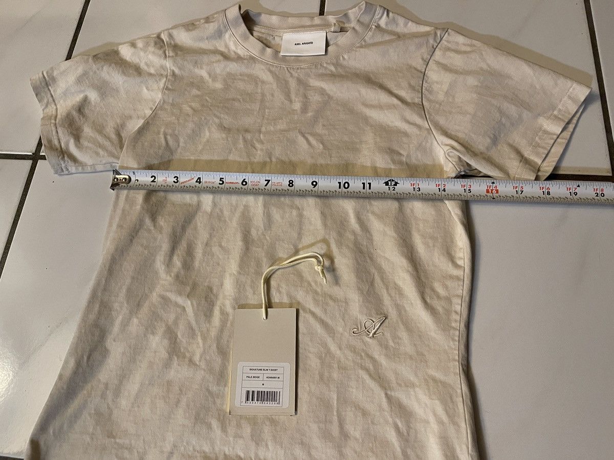 Axel Arigato Axel Arigato Signature Slim T Shirt Size Medium Pale Beige Size M / US 6-8 / IT 42-44 - 5 Thumbnail