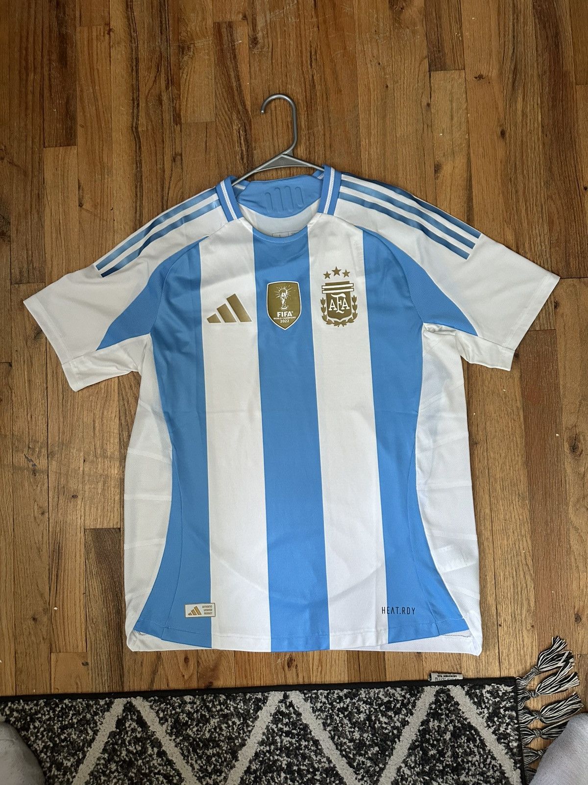 Adidas Argentina world cup champions jersey Size US L / EU 52-54 / 3 - 1 Thumbnail