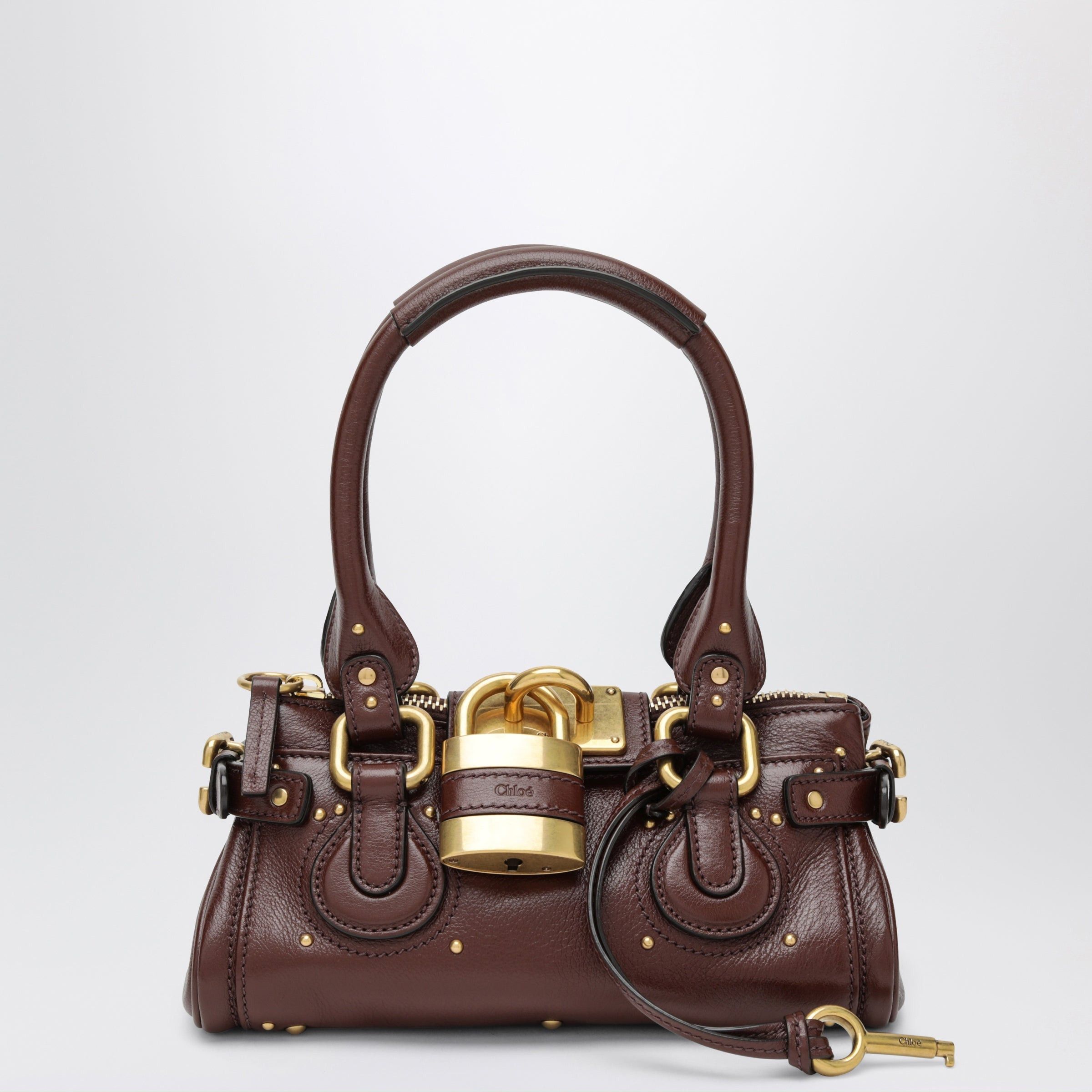 Chloe Chloe Small Brown Leather Paddington Bag Size ONE SIZE - 1 Thumbnail
