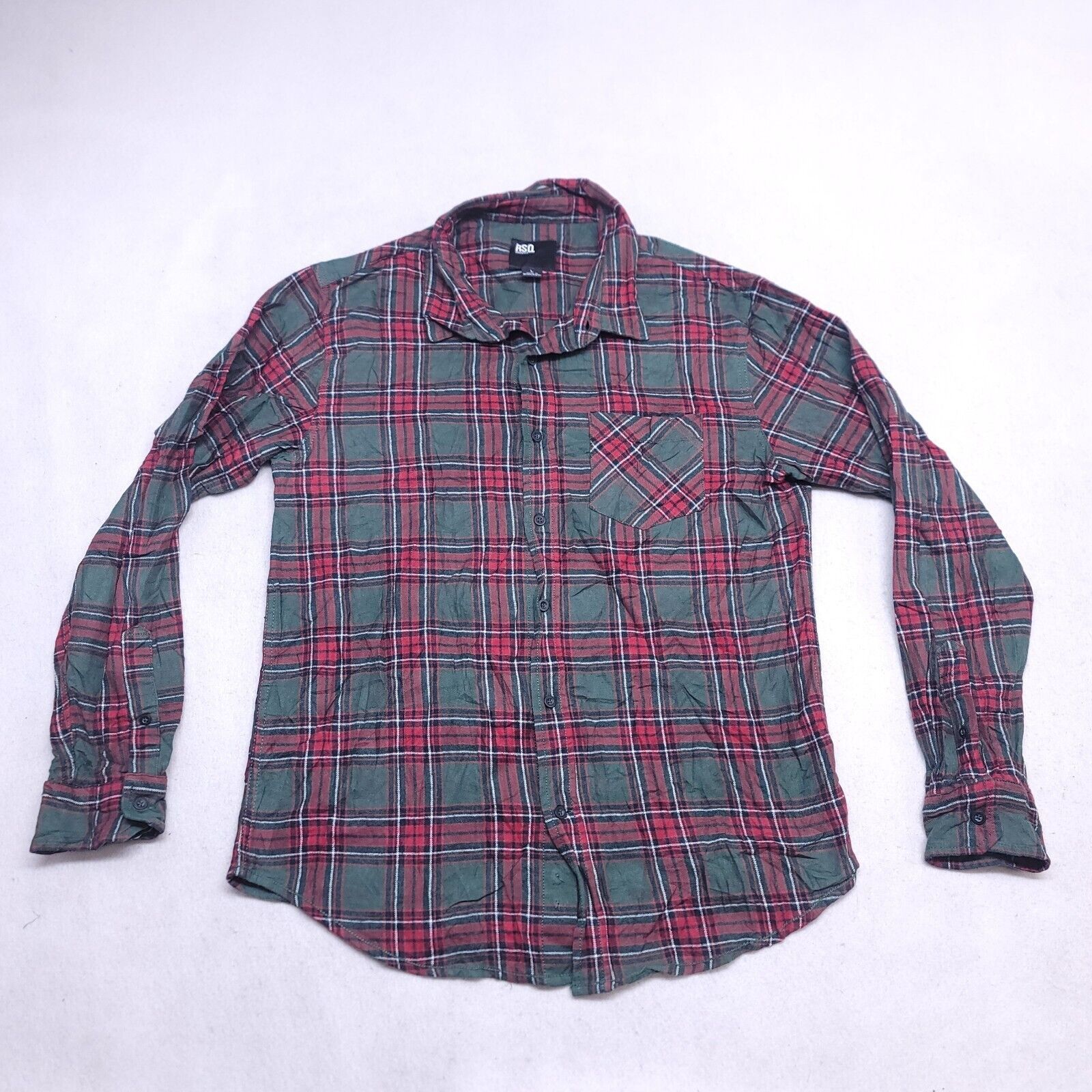 Rsq RSQ Collective Tartan Flannel Shirt Mens Size Large L Green Size US L / EU 52-54 / 3 - 2 Thumbnail