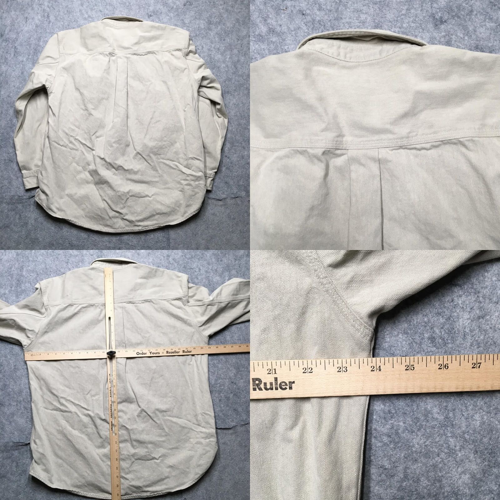 Carhartt Carhartt Shirt Mens M Beige Solid Long Sleeve Button-Up Workwear Canvas Size US M / EU 48-50 / 2 - 8 Thumbnail