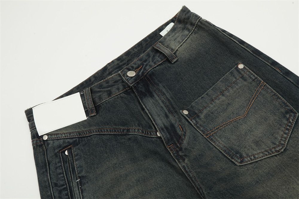 Japanese Brand × Jean Men's irregular stitching washed gradient cargo jeans Size US 32 / EU 48 - 4 Thumbnail